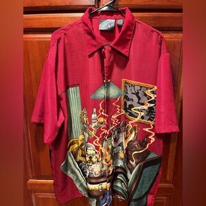 Sapphire Lounge Dogs Playing Poker Shirt Men’s XL